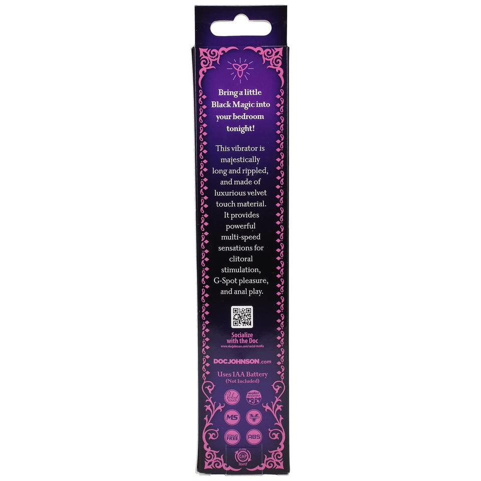 Black Magic 7In Ribbed Vibrator