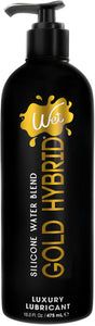 Wet Gold Hybrid Silicone and Water-Based Lubricant | Long-Lasting Performance, Premium Formula | pH-Balanced, Hypoallergenic, Gl
