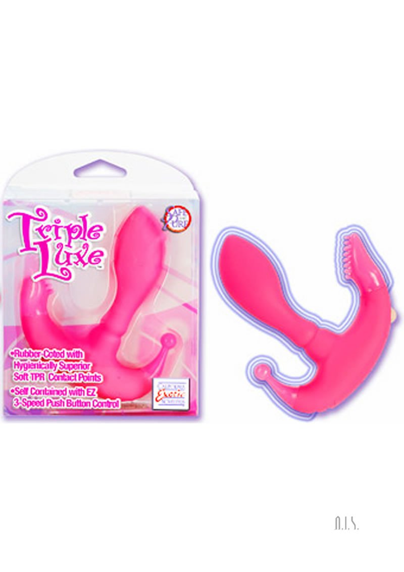 California Exotics Triple Luxe Stimulator, Pink