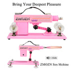 ZMOZN Automatic Sex Machine Adult Sex Toys Thrusting Dildo Machine with 3 XLR Connector Fucking Machine 6 Attachments for Women