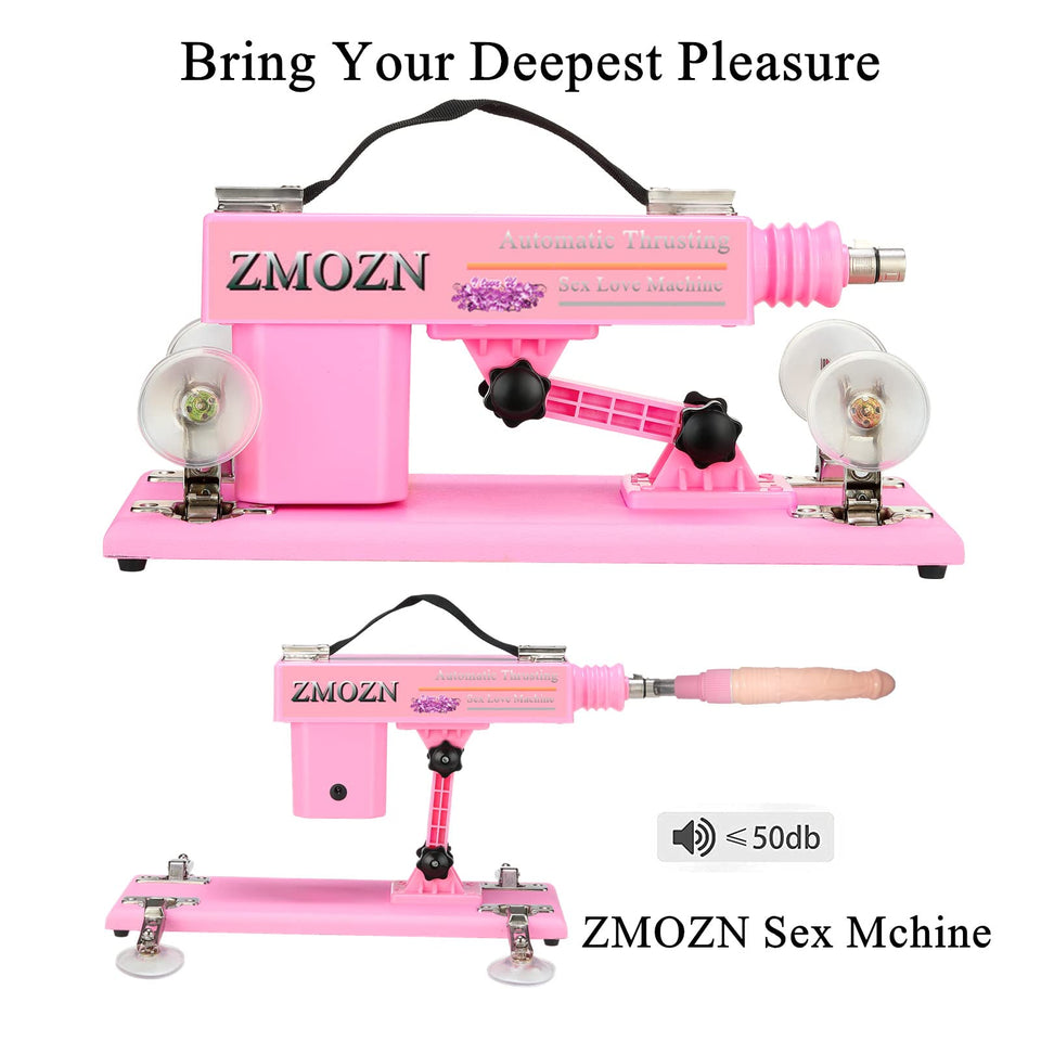 ZMOZN Automatic Sex Machine Adult Sex Toys Thrusting Dildo Machine with 3 XLR Connector Fucking Machine 6 Attachments for Women