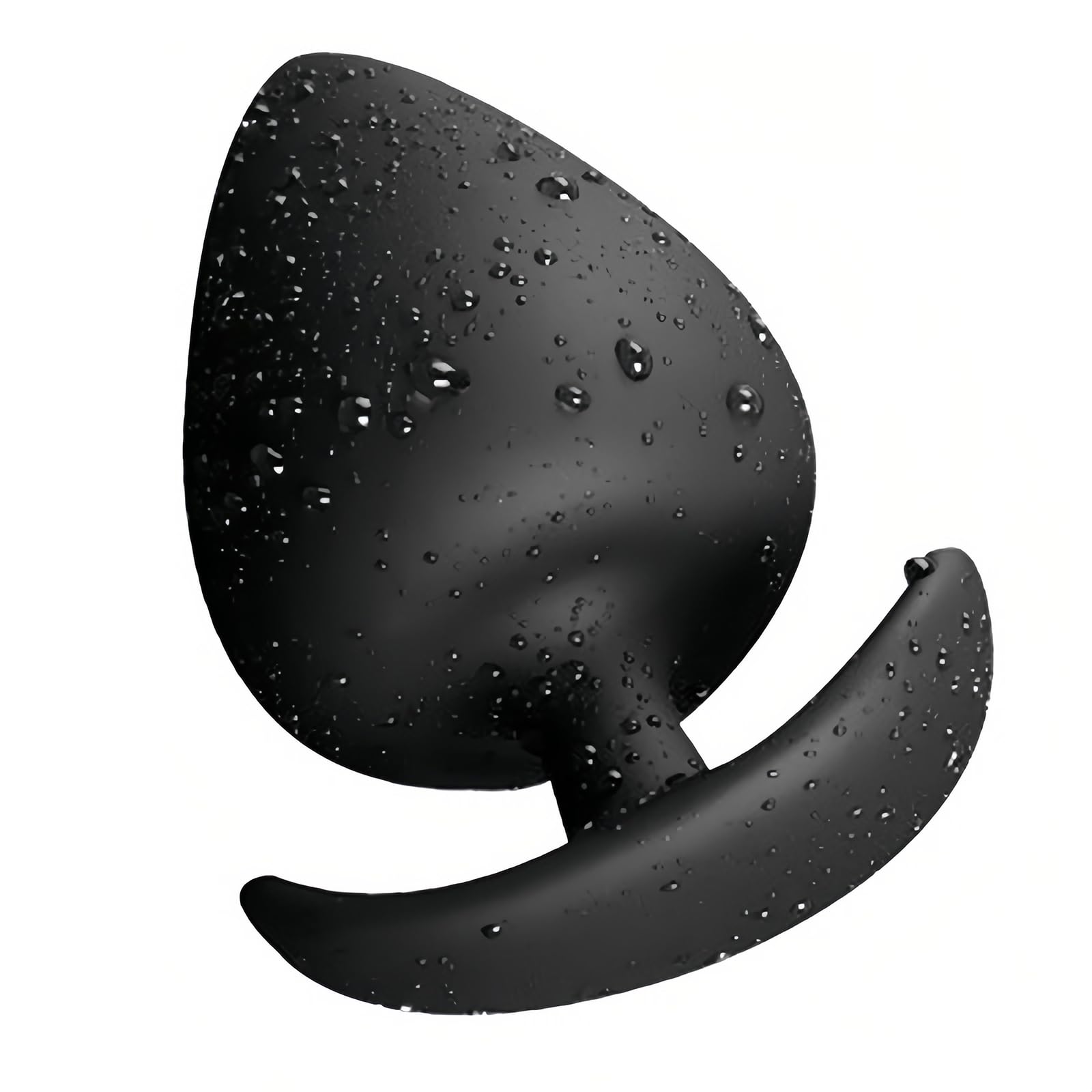 Strawberry Shaped Silicone Anal Plug with Roller Ball Inside for Multi-Dimensional Stimulation. Body-Curved disign: Wearable Sex