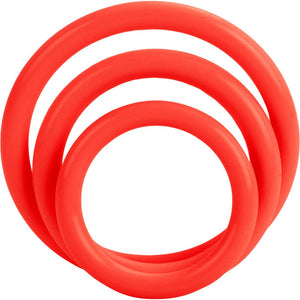 California Exotic Novelties Tri Rings - Red