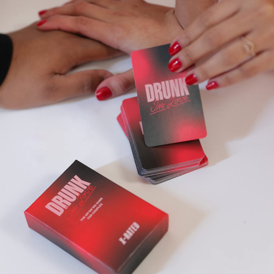 Drunk in Love Couples Drinking Card Game Fun Intimate Date Night Games Relationship Couples Games for Adults 50 Spicy Dare Cards