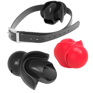 Gag Mouth Silicone Bondage Ball Gag Restraints Ball Mouth Plug Open Mouth Silicone Tongue Fixed SM Bondage Couples BDSM Sex Toy