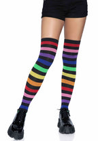 Acrylic rainbow stripe thigh h