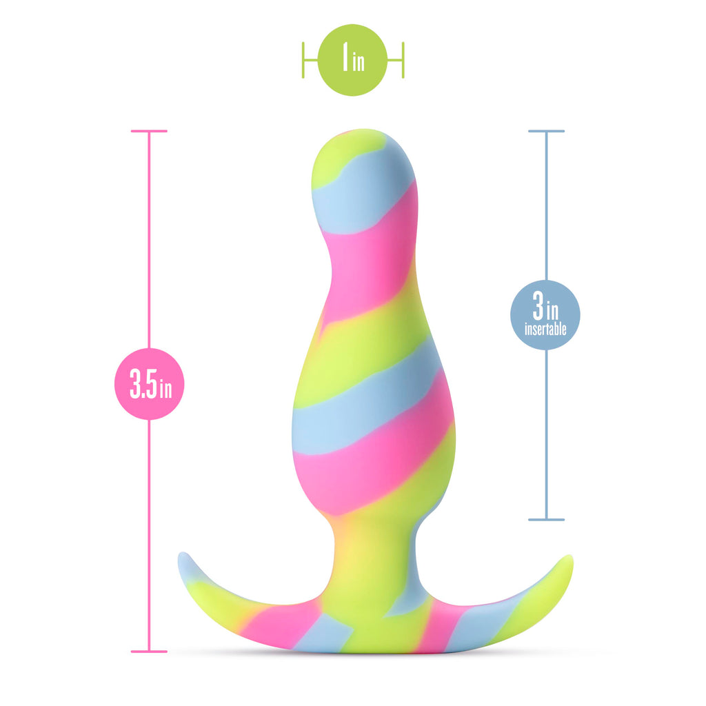 Blush Novelties Avant Kaleido Anal Plug - Tapered Head For Easy Insertion - Platinum Cured Puria Silicone - Ultrasilk Smooth - A
