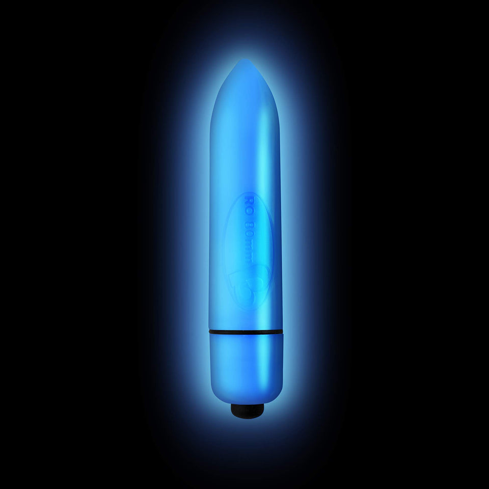 (D) Neon Nights Glow-In-The-Da Blue Laser 7 Speed Bullet