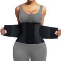 FeelinGirl Workout Waist Cincher Trainer Corset Shaper Tummy Slimmer Plus Size Belly Band for Women Black XS