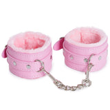 Adjustable Handcuffs Ankle Bracelets SM Adult Plush PU Leather Bondage Fetish Handcuffs Kit Cuff Restraint Set Sex Toy, Rbenxia