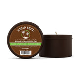 Hemp Seed 3-In-1 Massage Candle - Naked In The Woods - 6 Oz.