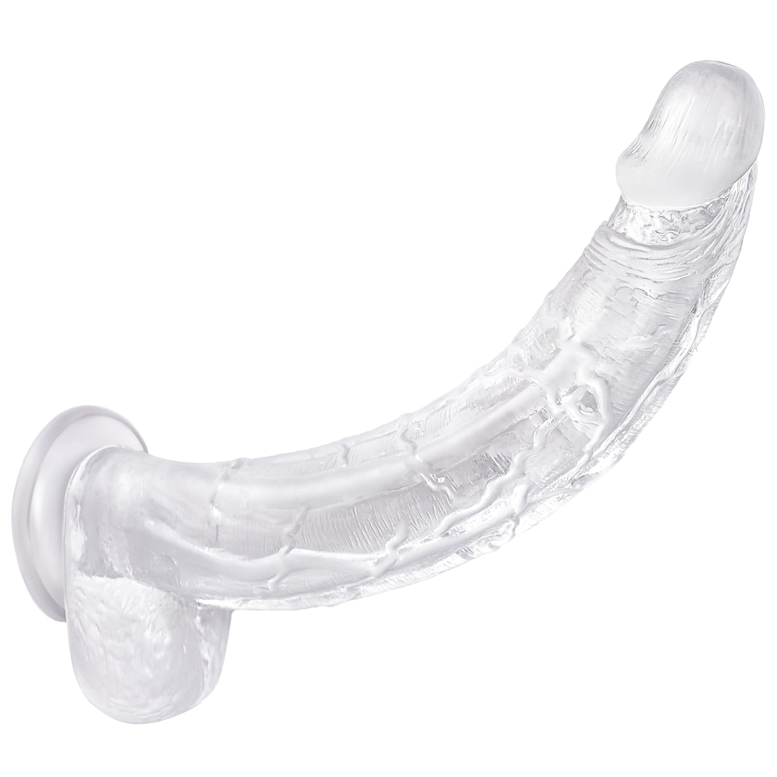 13 Inch Huge Realistic Clear Dildo Adult Sex Toys for Women, G Spot Anal Stimulation with Strong Suction Cup for Hands Free Play