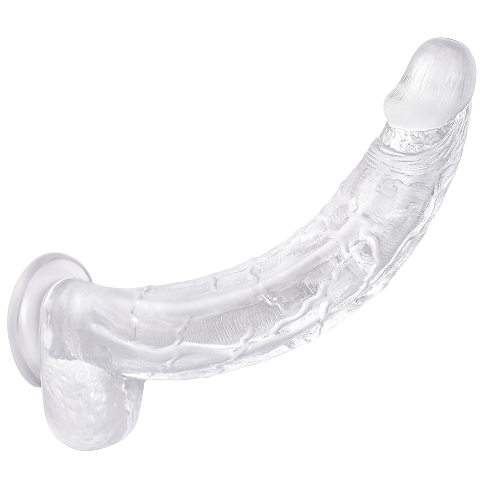 13 Inch Huge Realistic Clear Dildo Adult Sex Toys for Women, G Spot Anal Stimulation with Strong Suction Cup for Hands Free Play