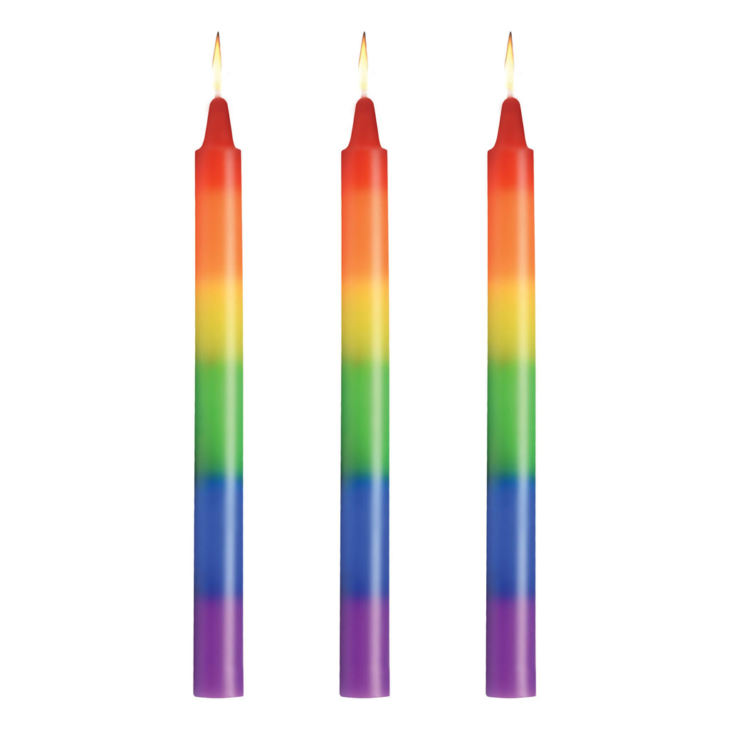 Master Series Pride Candles Rainbow 3pc