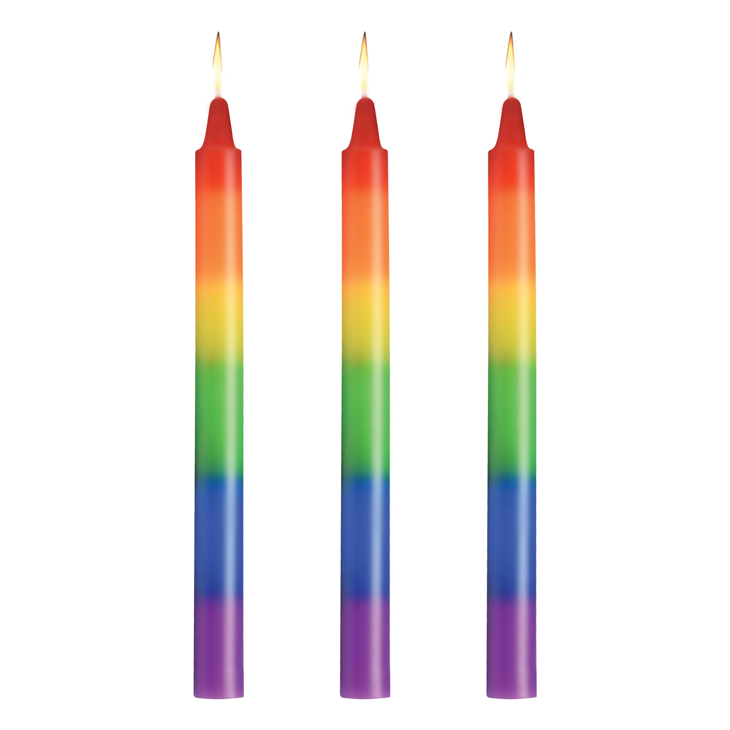 Master Series Pride Candles Rainbow 3pc