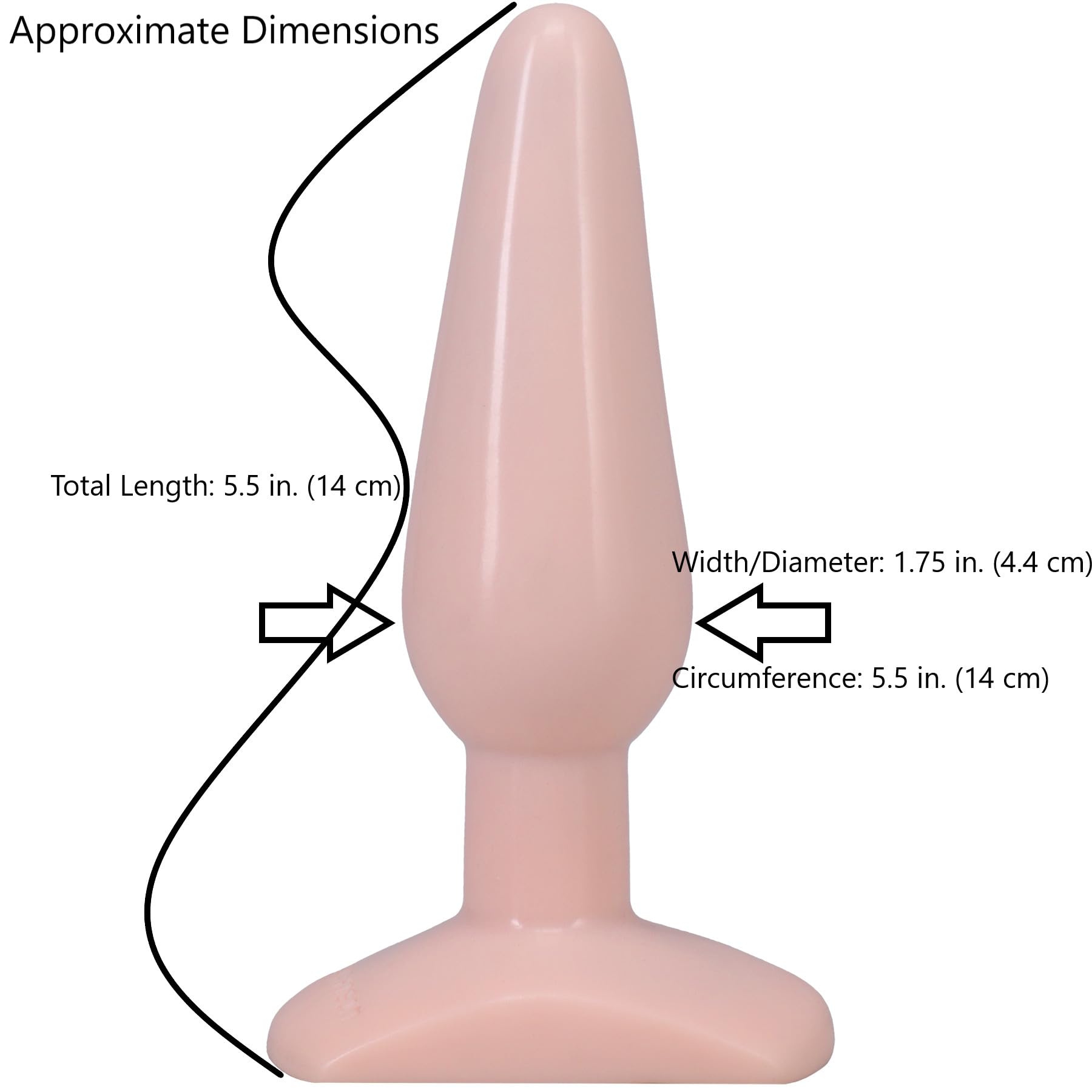 Medium Butt Plug (Flesh)