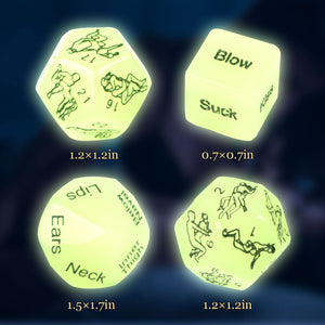 Sex Dice for Adult Sex Games Toys, 4Pcs Sex Toys for Couples