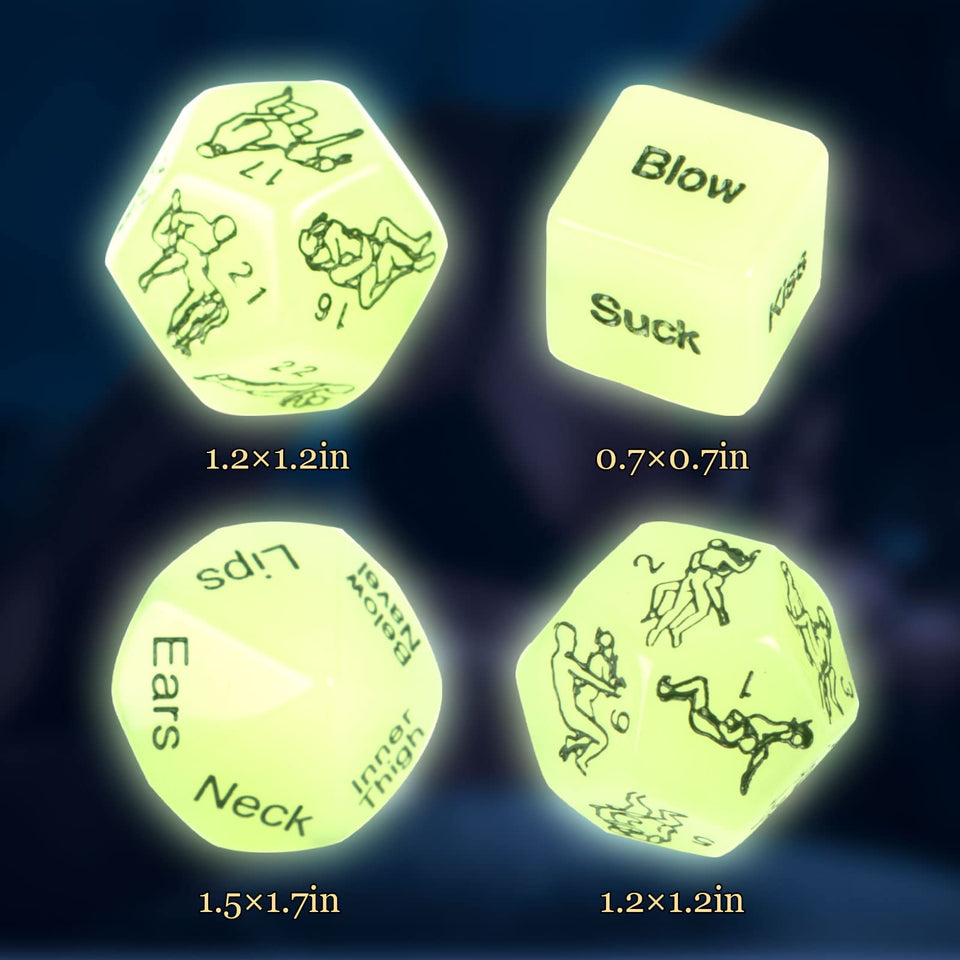 Sex Dice for Adult Sex Games Toys, 4Pcs Sex Toys for Couples
