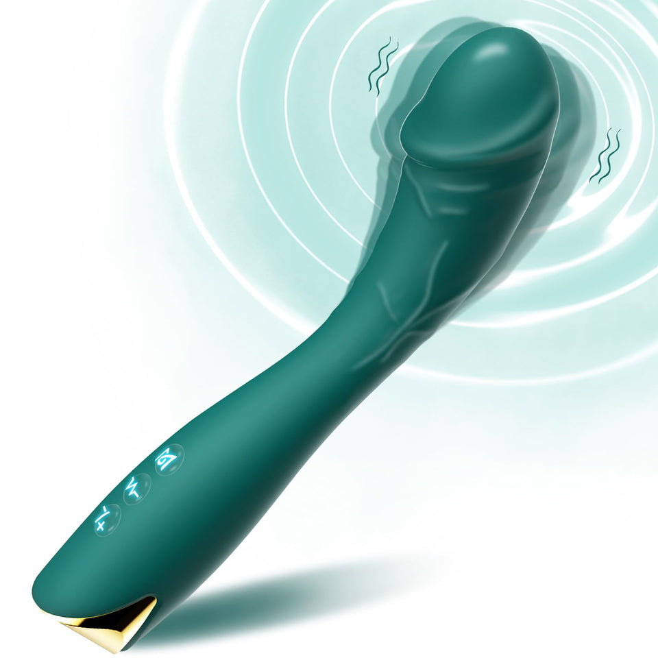 Realistic Curved G spot Vibrator - Classic Sex Toys for Women with 10 Vibration & One-Burst Dildo Vibrator, Adult Sex Toys & Gam