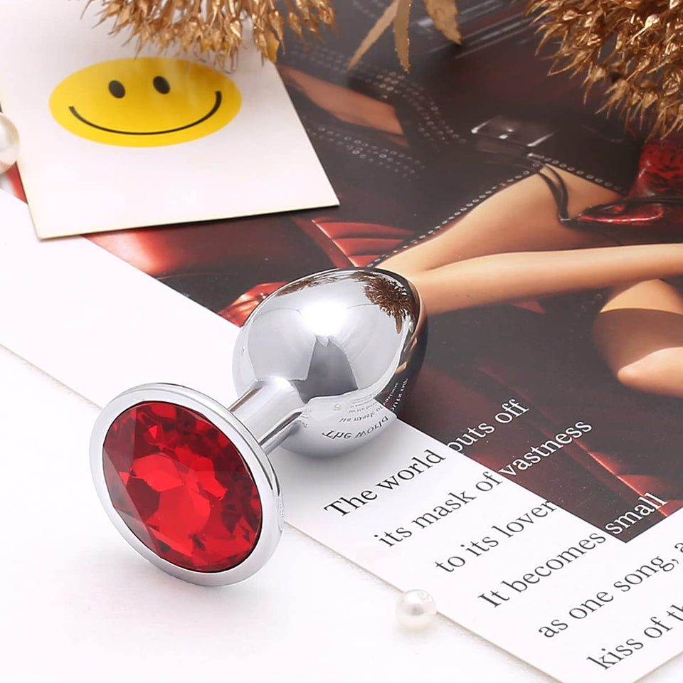 Akstore Small Fetish Anal Plug Butt Personal Sex Massager(Red)