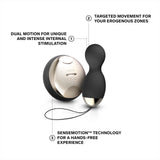 Lelo Hula Beads, Twisting, Turning And Vibrating Pleasure Beads (Kegel Balls For Women) Vibrator Egg Ben Wa Balls Bullet Vibration Egg Wireless Remote Control Vibrator, Black