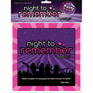 Night To Remember Standard Napkins, 10 Count