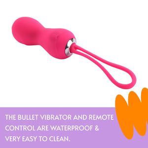 Sweet Vibrations Ball Vibrator with Remote Control - Wireless Vibrating Egg - G-Spot Stimulator, Body-Safe Materials - for Adult