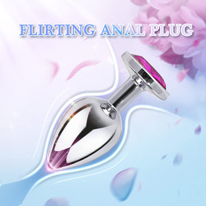 Yolodit Anal Plug Adult Sex Toy,Jeweled Anal Toys Adult Sex Toys Games Butt Plug,Personal Anal Plug Sex Toy for Adult Women,Men