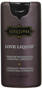 Kama Sutra Premium Sensual Lubricant, Classic Love Liquid, Unscented, Water-Based, Men, Women, Couples, Latex-Condom-Safe, Non-s