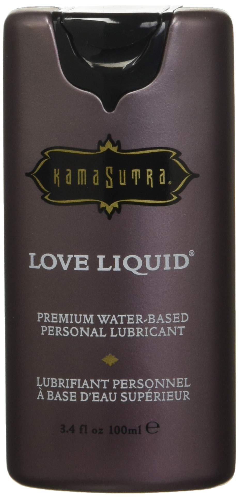 Kama Sutra Premium Sensual Lubricant, Classic Love Liquid, Unscented, Water-Based, Men, Women, Couples, Latex-Condom-Safe, Non-s