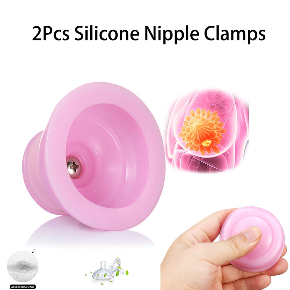 2Pcs Nipple Clamps Adult Sex Toys, Nipple Toys Enlargement Nipple Sucker Breast Massager Stimulator Womens Sex Toy, Nipple Sex S