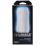 Doc Johnson Optimale - Ultraskyn - Reversible Stroker With Storage Case - Link - Frost