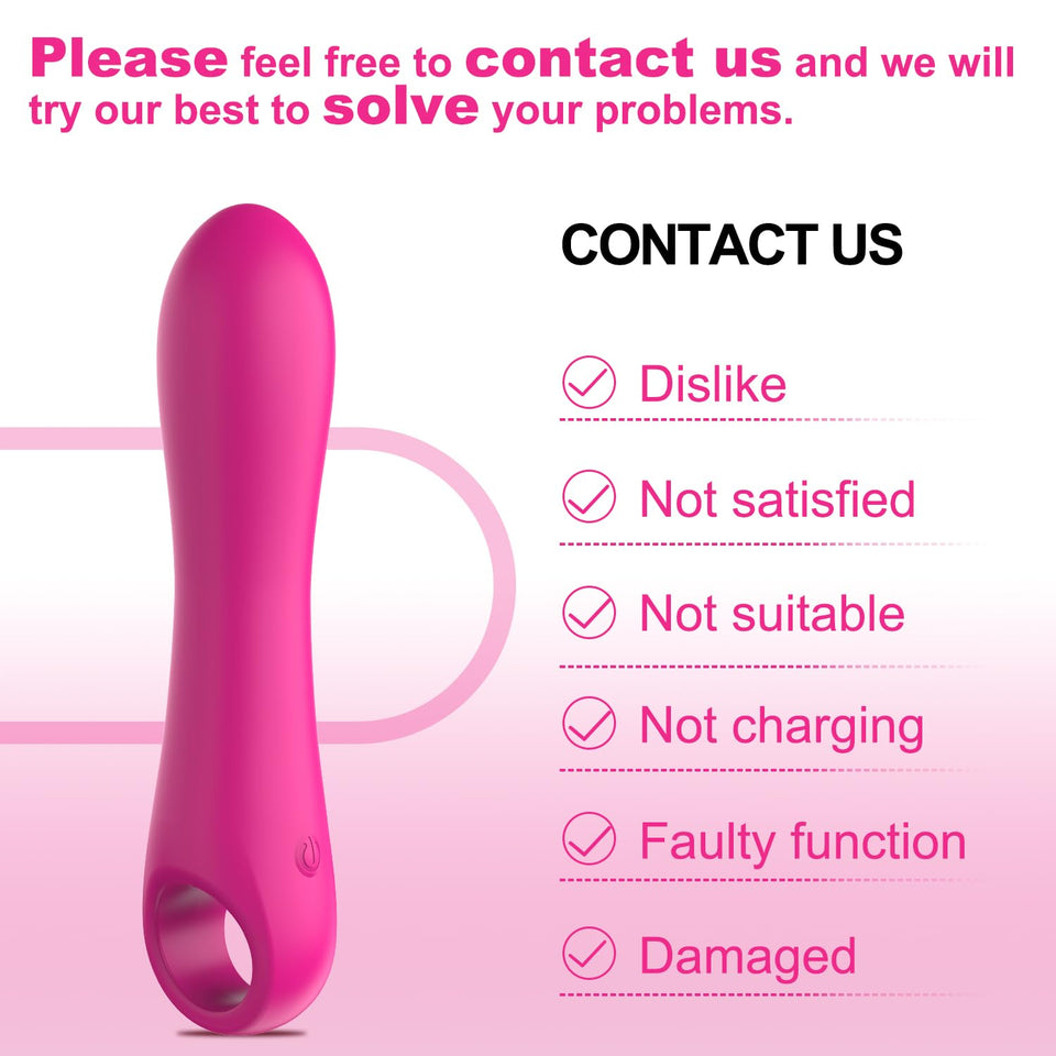Adult Toys G Spot Dildo Vibrator - NSBAN Mini Vibrating Dildos with 10 Powerful Vibrations Modes, Anal Clitoris Finger Vibrators