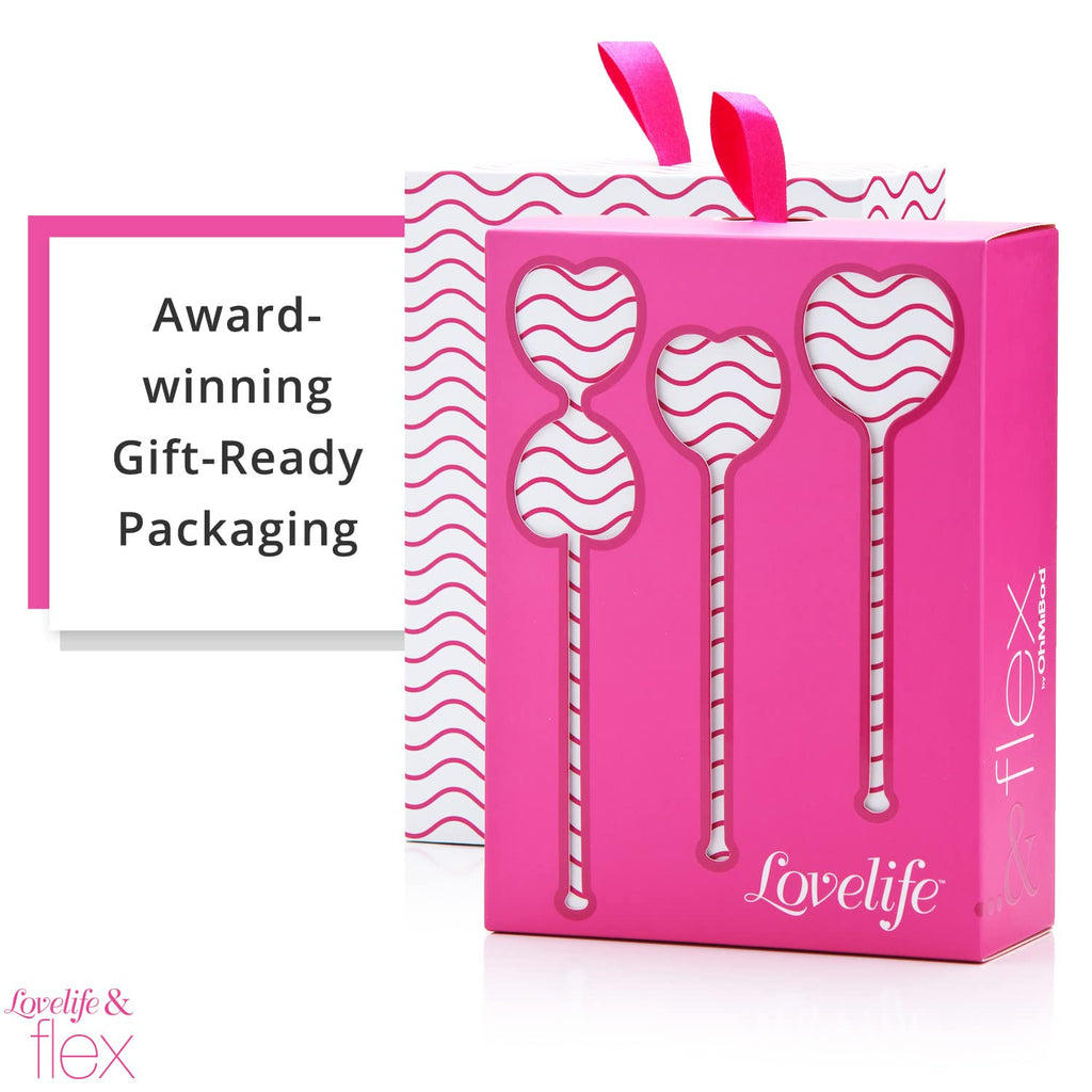 Ohmibod Lovelife Flex Kegel Balls - Kegel Weights For Women To Strengthen Pelvic Floor Muscles - Ben Wa Balls For Women Pleasure