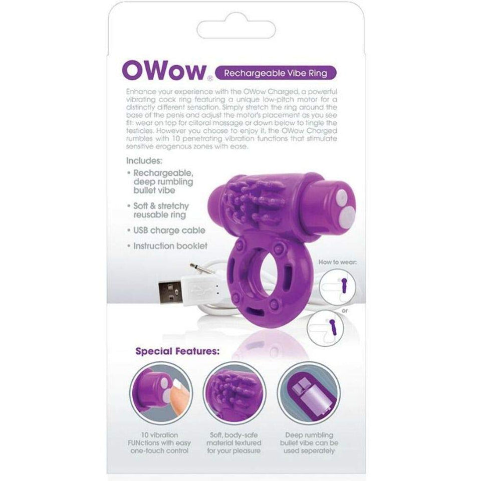 Screaming O Charged Owow Vooom Mini Vibe, Purple,1 Count