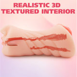 VOILTY 3 in 1 Male Masturbator, Realistic Sex Doll Male Masturbation Cup with 3D Textured Interior, Strong Suction Vagina Oral A
