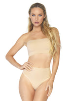 Leg Avenue 2 Pc Seamless Opaque Microfibe Nude Color