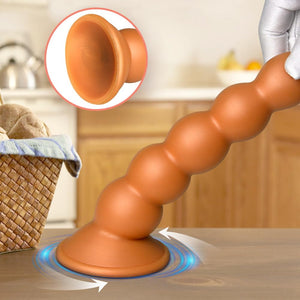 5 Sizes Anal Beads Butt Plug G-spot Dildo Soft Prostate Massager Vaginal Stimulation Strong Suction Cup Liquid Silicone Anal Str