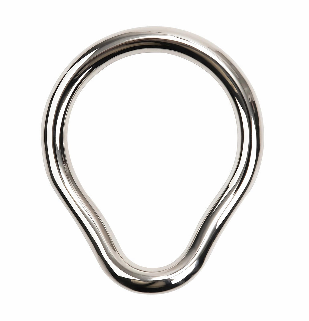 SeLgurFos Penis Ring Stainless Steel Curved Cockrings 7 Different Sizes of Erection Ring Metal Testicle Rings Male Sex Toys Adul