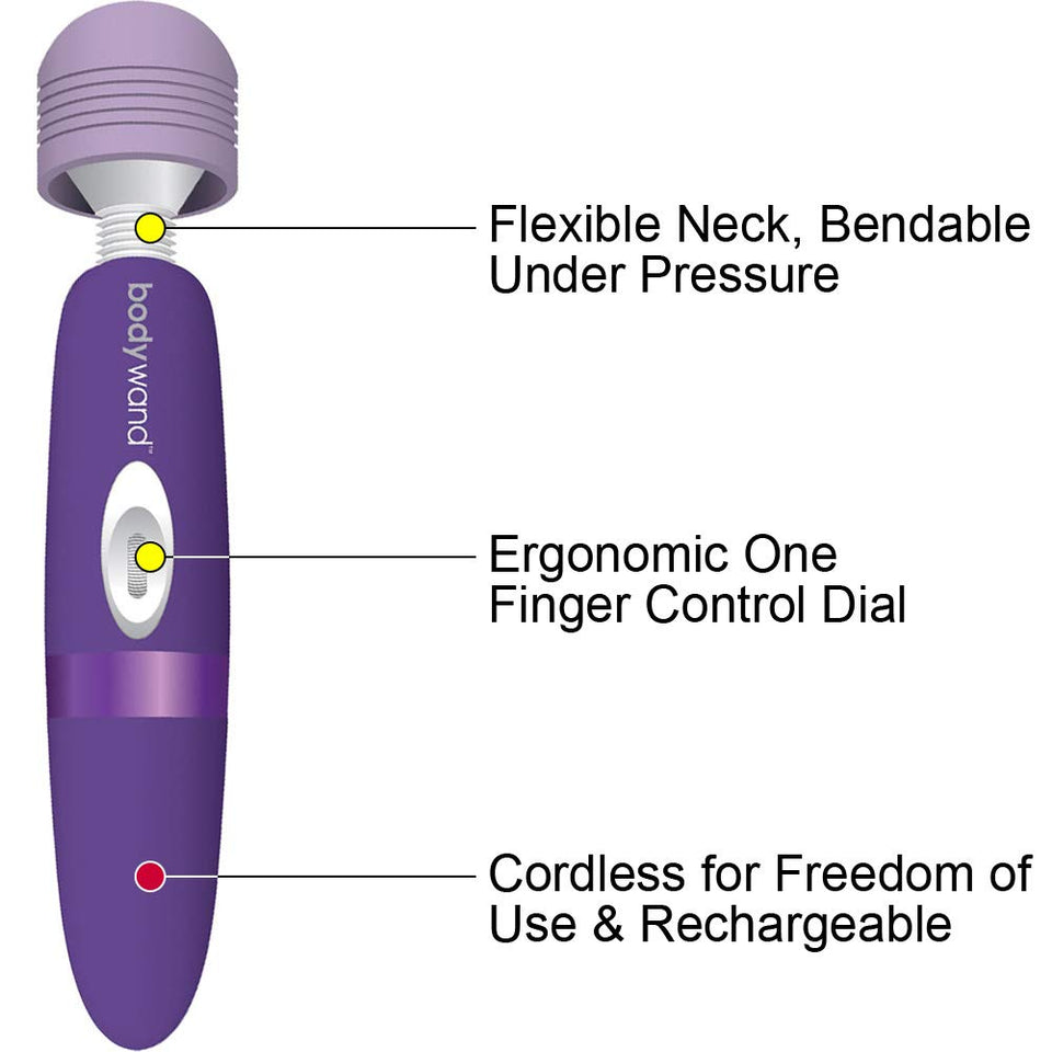 Bodywand Bodywand Rechargeable Massager Vibrator Wireless Purple, Large
