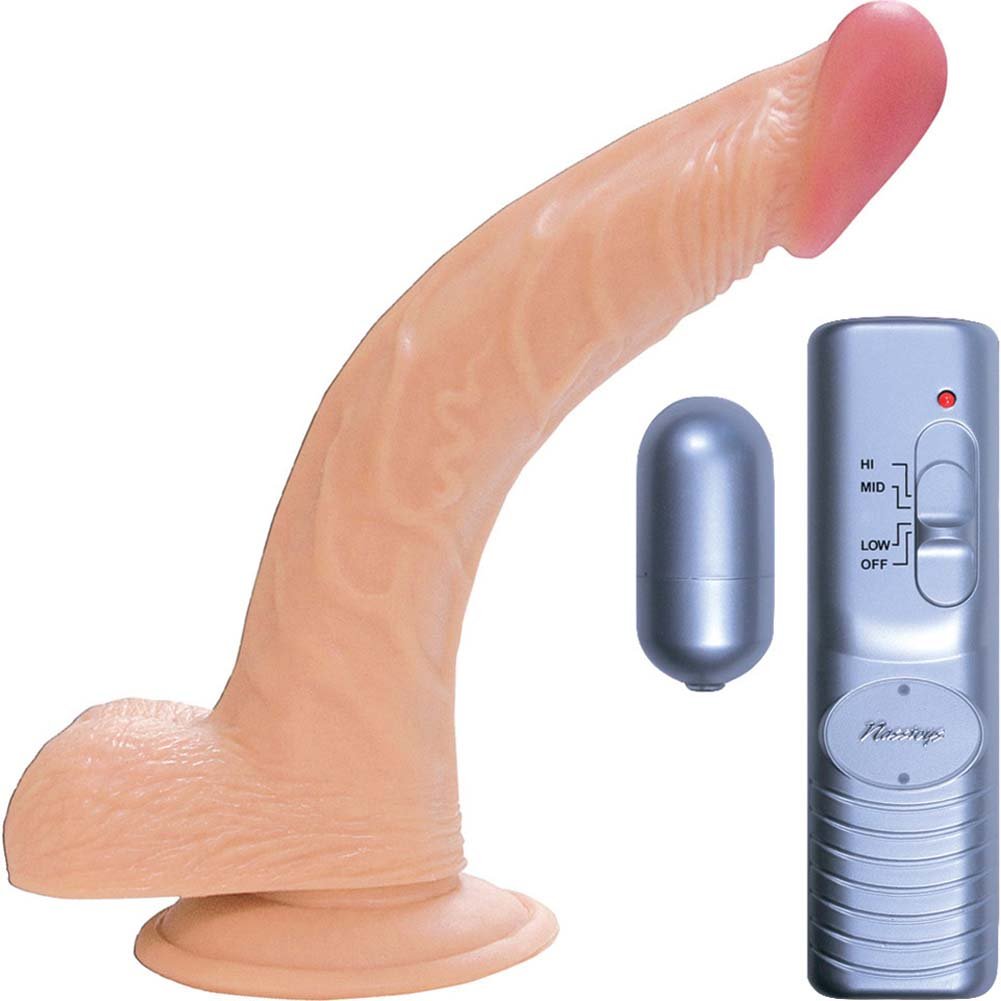 Nasstoys All American Whopper Vibrator, 8-inch, Flesh