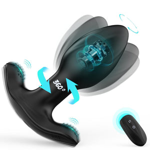Vibrating Butt Plug Anal Toys, Anal Plug Sex Toys for Men Prostate Massager, 10 Vibrating Rotation Mode Male Sex Toy with Remote