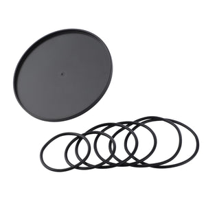 5    Universal Dildo Holder for KlicLok System Sex Machines, Oversize Suction Cup with Rubber Rings for Irregular Flat Base Dild