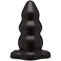 Triple Ripple Butt Plug-LARGE-black