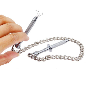 Nipple Clamps SM Sex Toy, Nipple Clamps Toys with Chain Necklace, Nipple Clamps Sex Pleasure Women for Couples BDSM Erotic Extre