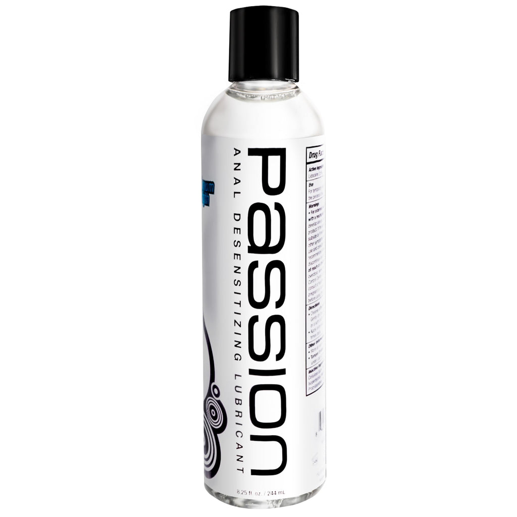 Passion Lubes Maximum Strength Anal Desensitizing Lube For Unisex, 8.25 Fl Oz