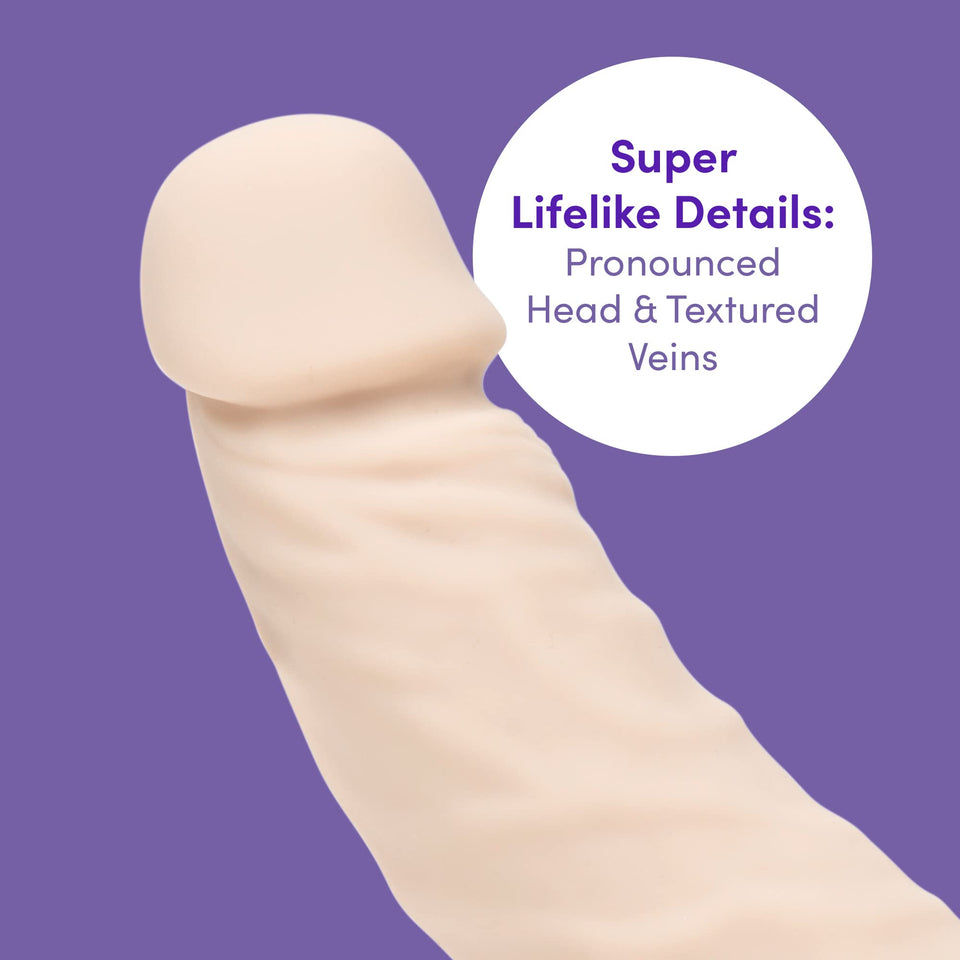 Lovehoney Lifelike Lover Luxe Strapless Strap On Dildo - Adjustable 9 Inch Realistic Dildo for Women - Smooth Soft to Touch Sili