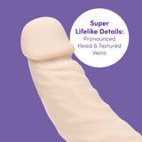 Lovehoney Lifelike Lover Luxe Strapless Strap On Dildo - Adjustable 9 Inch Realistic Dildo for Women - Smooth Soft to Touch Sili