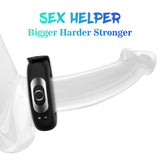 Vibrating Penis Ring with Adjustable Buckle, 10 Vibration Modes, Adorime Rechargable Penis Vibrator Stretchy Silicone Cock Ring