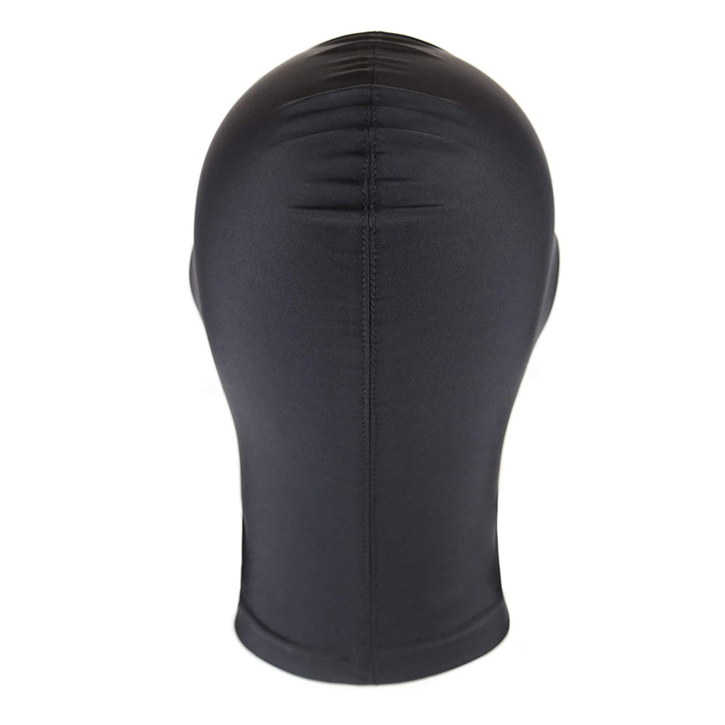 Women and Men 's Full Face Bondage Hood Mask for Sex Games, BDSM Toys Sex Mask Hoods, Sex Toys Stretchable SM Hoods Mask (Black-